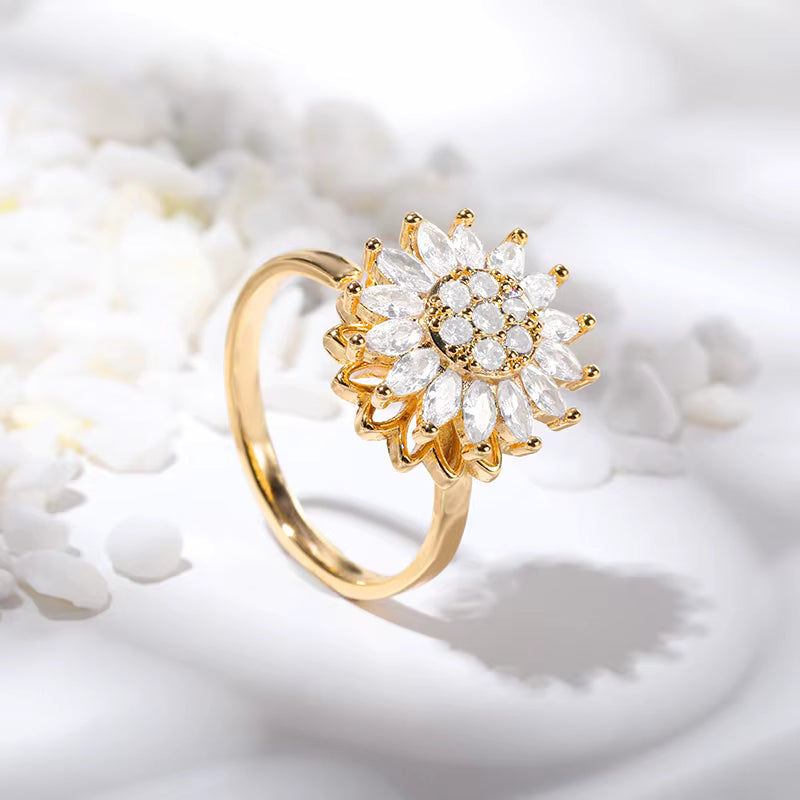 Anillo Girasol GIRATORIO
