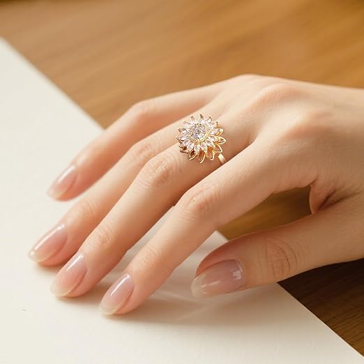 Anillo Girasol GIRATORIO