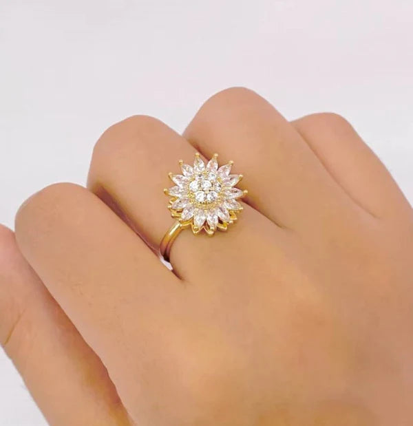 Anillo Girasol GIRATORIO