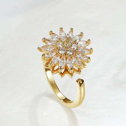 Anillo Girasol GIRATORIO